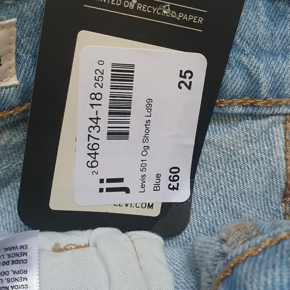 Levi's 501 Shorts Size 25 - Picture 4 of 4